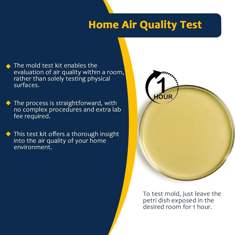 hearcozy Mold Testing Kit with 5 Individual Tests - DIY Mold Test Kit for Home - Includes Detailed Mold Identification Guide - Fast and Reliable Mold Detector for Home - Image 3